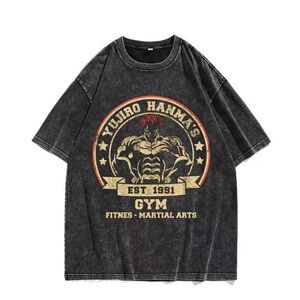 Yujiro Hanma's Black Graphic T-Shirt